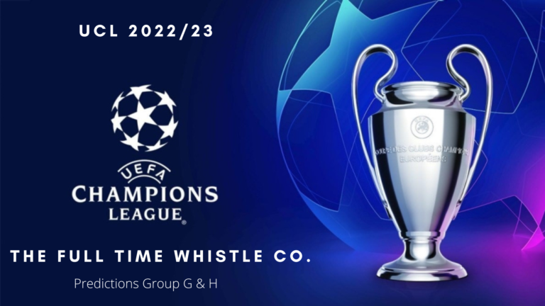 UCL Predictions Group G and Group H 2022/23 UCL