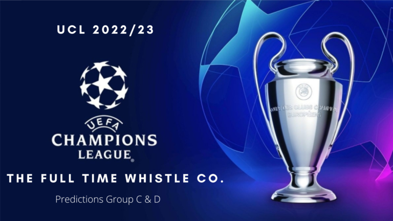 UCL Predictions Group C & D ucl 2022/23 ucl fixtures 2022/23 ucl groups